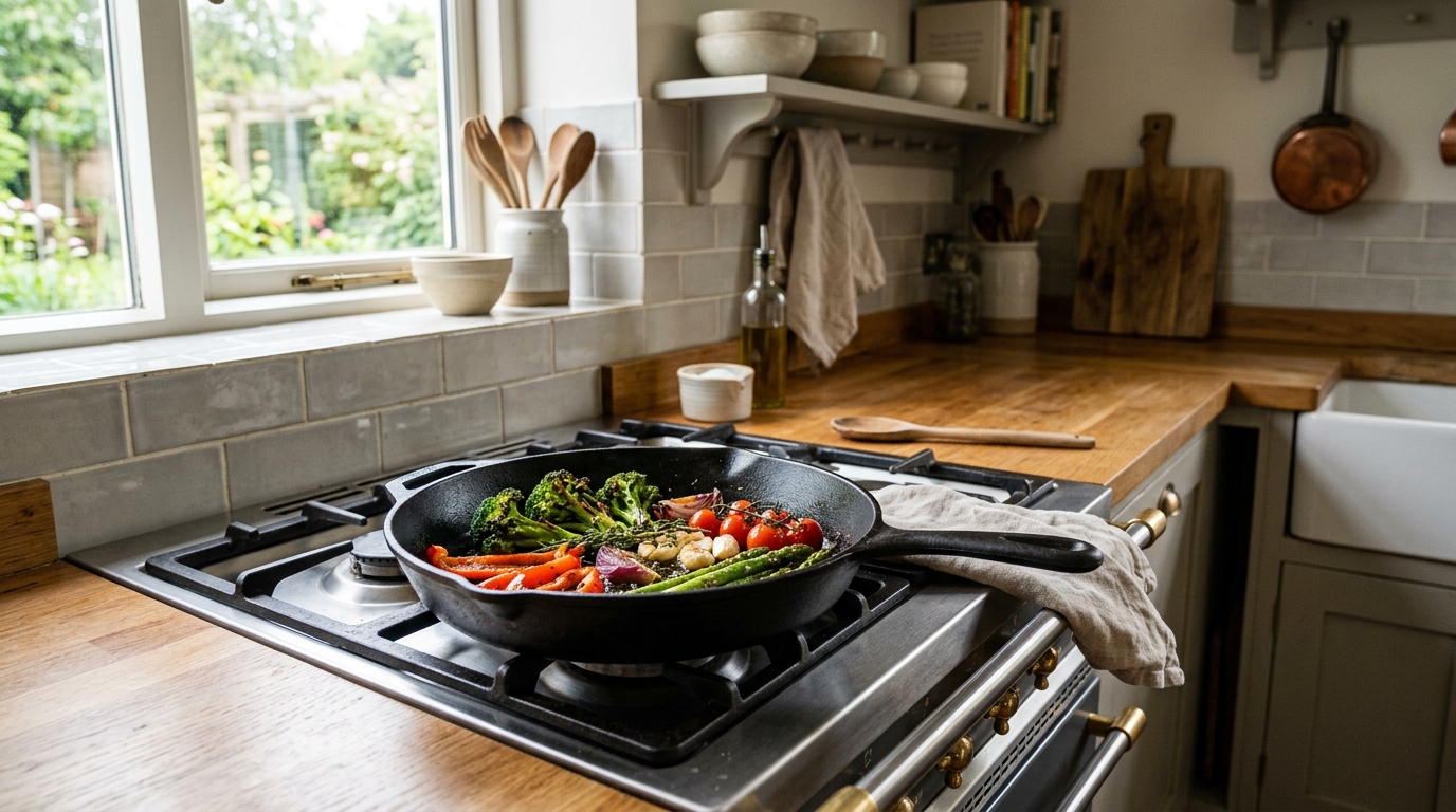 Carbon Steel vs Cast Iron: Which Pan Fits Your Kitchen? kitchen editorial image