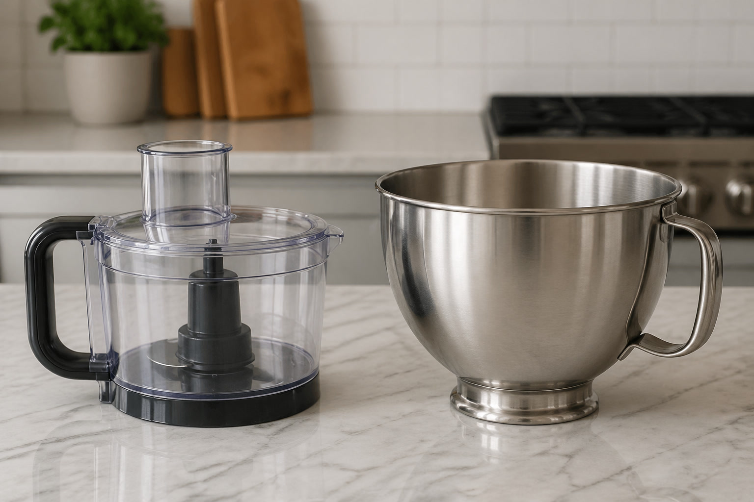 Food Processor vs Stand Mixer: Where Each Actually Wins kitchen editorial image