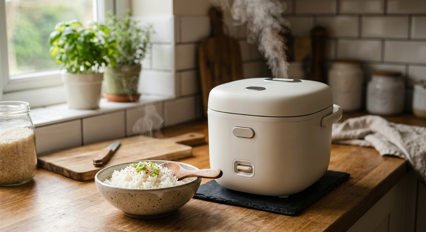 Rice Cookers for Weeknight Use, Not Gadget Collecting kitchen editorial image