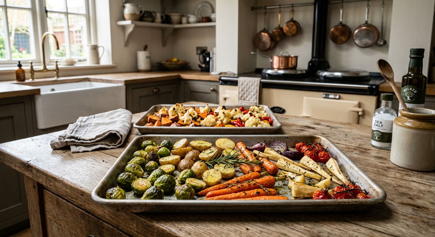 Sheet Pans That Do Not Warp Under Weeknight Use kitchen editorial image