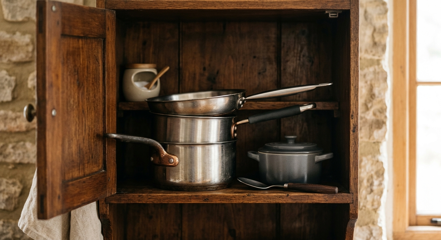Cookware for Small Kitchens: Fewer Pieces, Better Choices kitchen editorial image