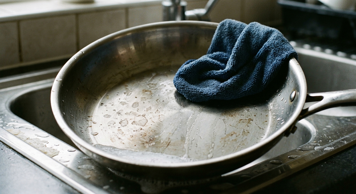 The Reality of Keeping Stainless Steel Looking Good kitchen editorial image